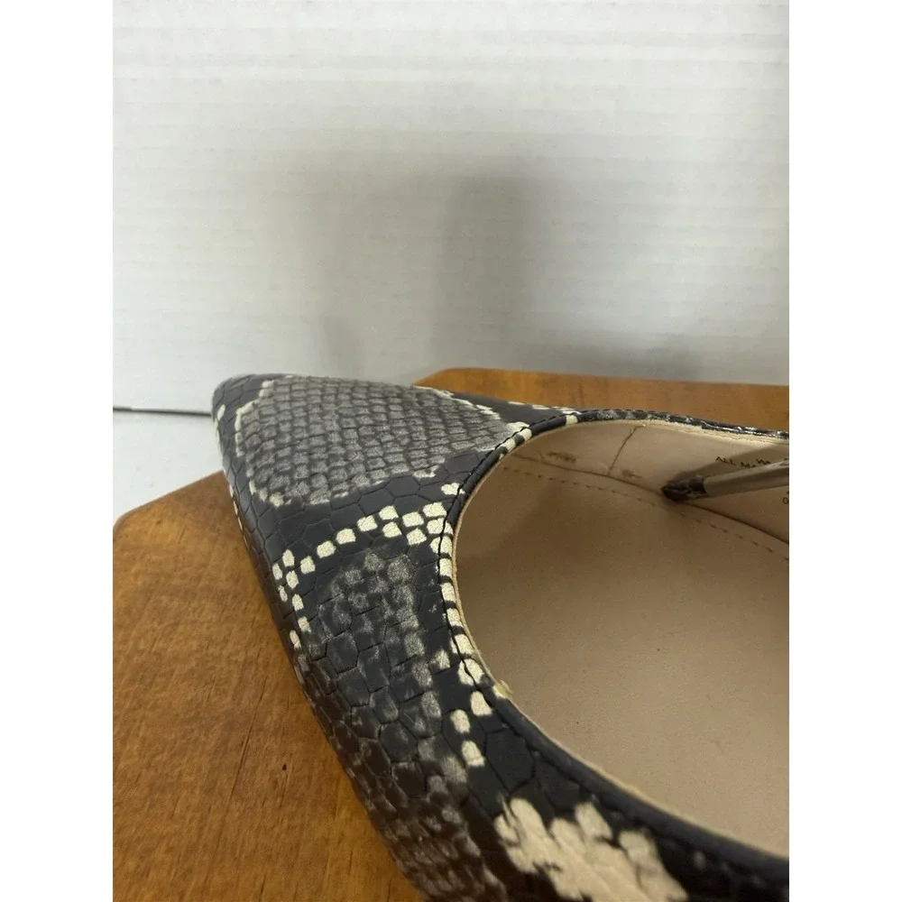 Nine West Tatiana Snakeskin Print Pointed Toe Pumps Women's 9.5M Read